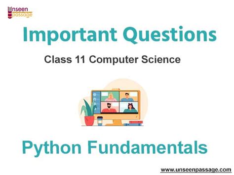 python fundamentals class 11 questions and answers