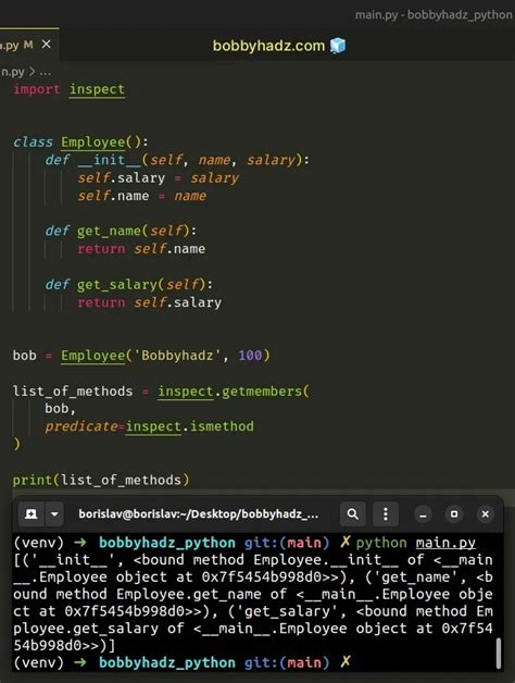 python get all methods of object