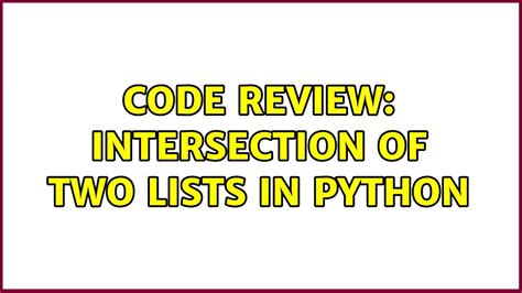 python get intersection of two lists