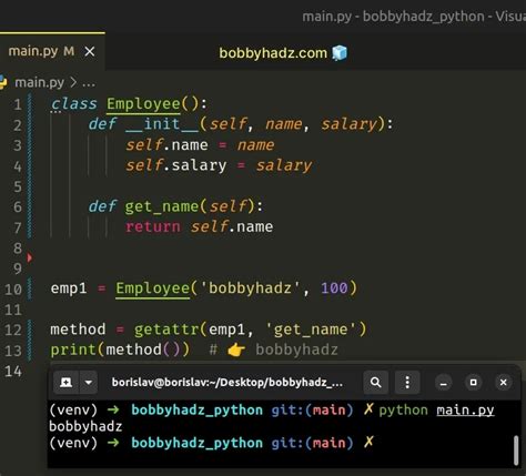 python get method of object by name