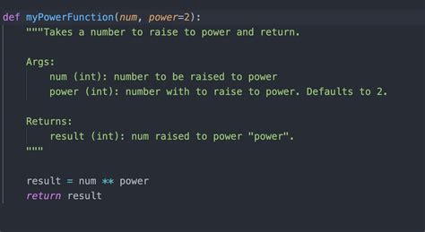 python google docstring example