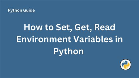 python how to read environment variables