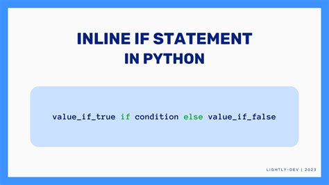 python inline if