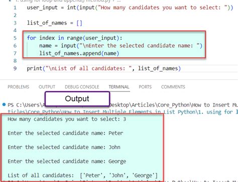 python insert multiple items to list