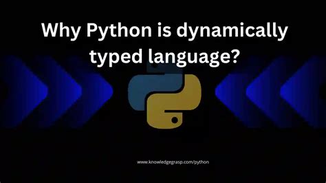 python is a dash typed language
