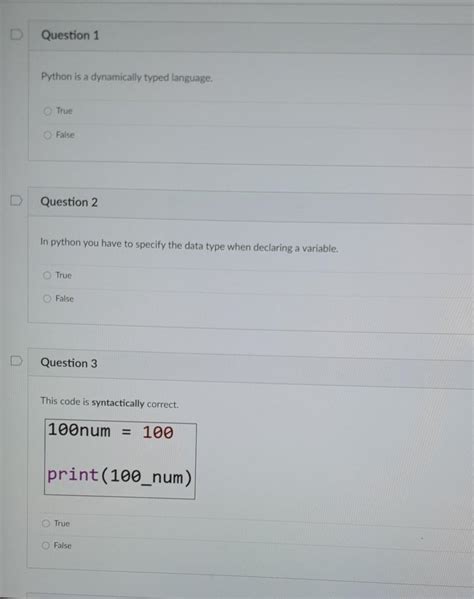 python is dynamically typed language true or false