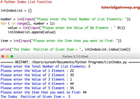 python iterate list get index and value