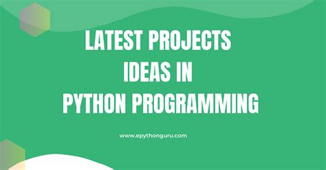 python latest project ideas