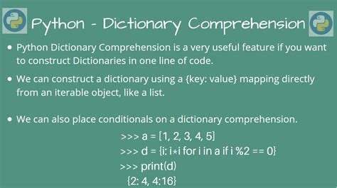 python list and dictionary comprehension