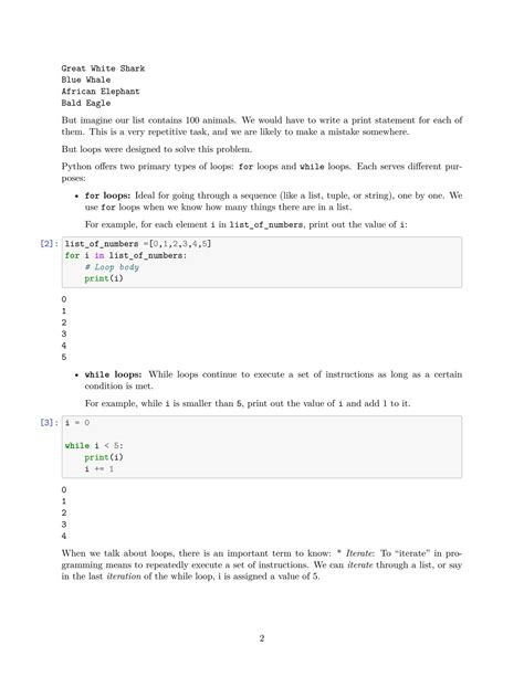 python loops examples pdf