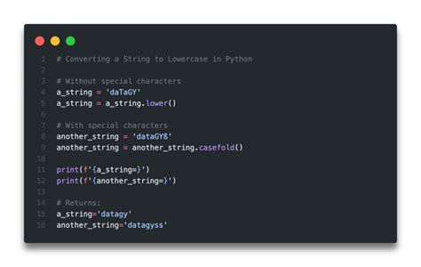 python make list of strings lowercase