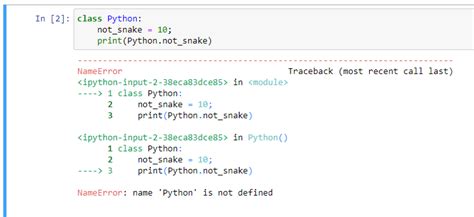 python name error class is not defined