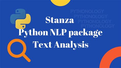 python package for text analysis