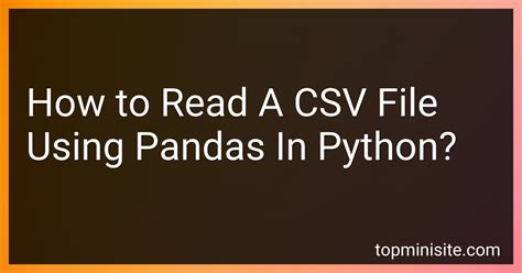 python pandas read csv to dict