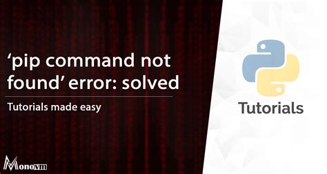 python pip command not found mac
