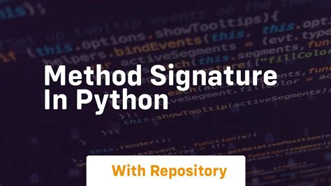 python print method signature