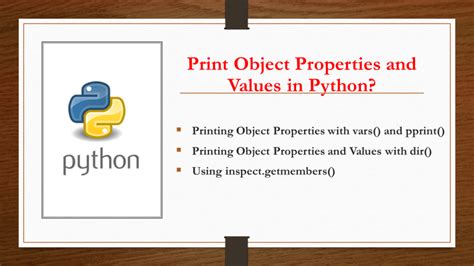 python print object values