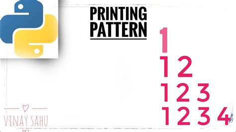 python program to print pattern 1 12 123