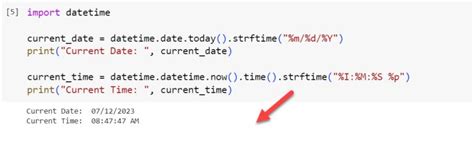 python program to show current date and time
