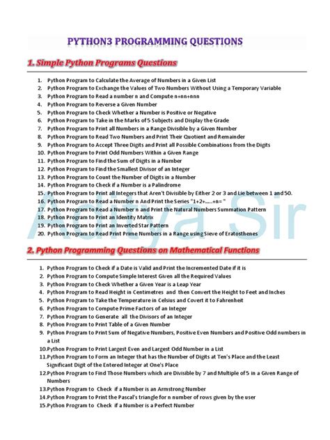 python programming questions for beginners pdf