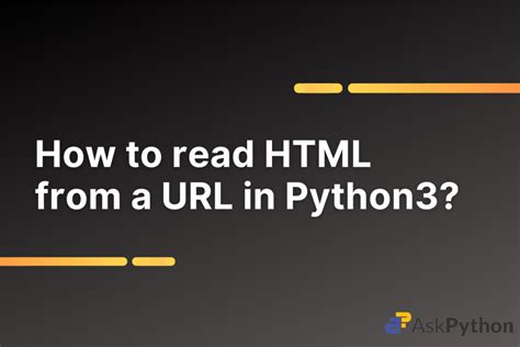 python read html file from url