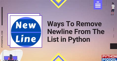 Python Remove New Lines From List