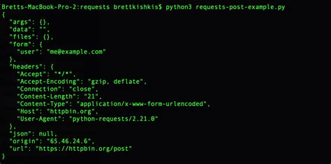python request post json example