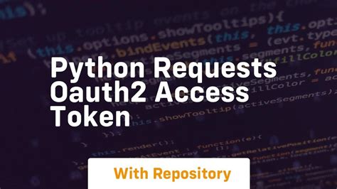 python requests oauth2 token example
