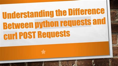 python requests post vs curl