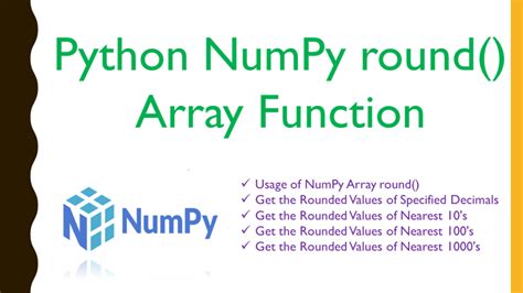 python round all values in numpy array