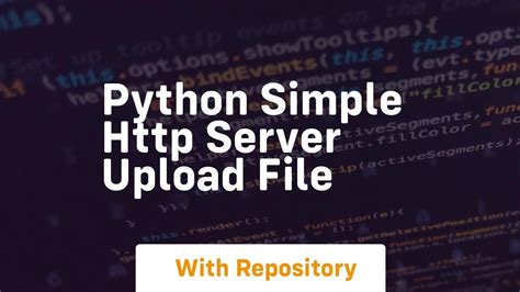 python simple http server upload file