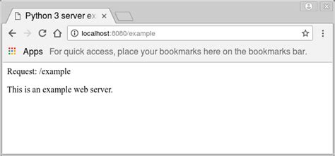 python simple web server command