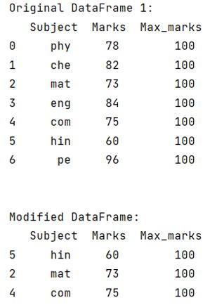 python sort dataframe rows