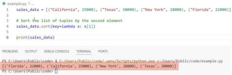python sort nested list by second element