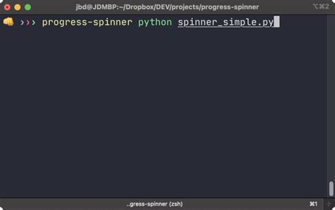 Python Spinner Progress