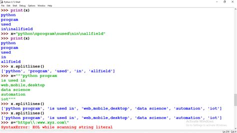 Python Split Across Lines