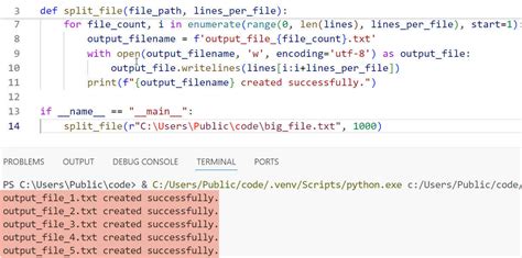 python split code in multiple files