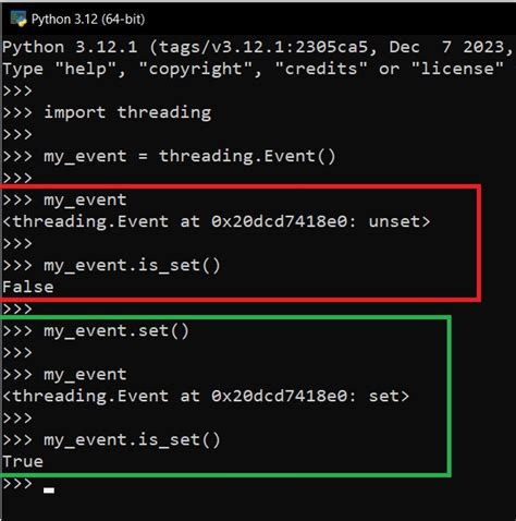 Python Threading Event Clear