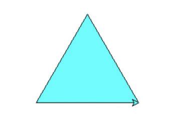 python tkinter draw triangle