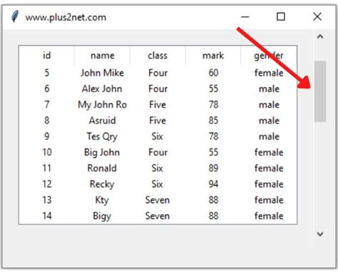 Python Tkinter Optionmenu Scrollbar