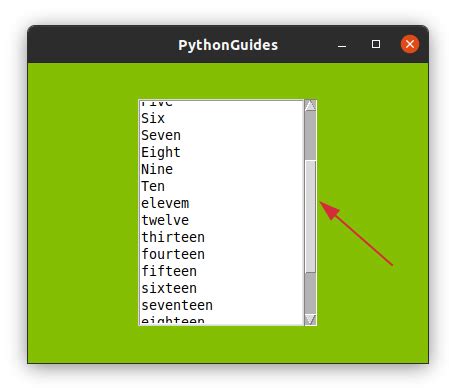Python Tkinter Scrollbar Text Box