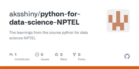 python using data science nptel