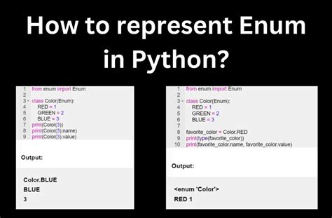 python when to use enum