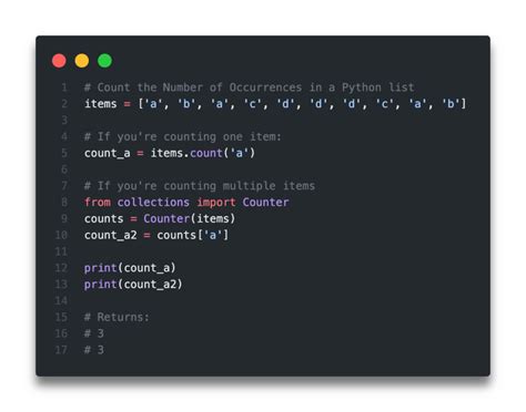 Python Program to Count the Occurrence of an Item in a List [English] YouTube