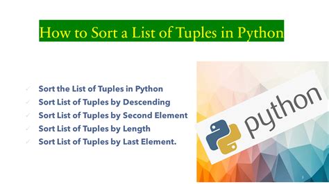sort a list of tuples python pythonprogrammingcodinglearnpython pythonforbeginners YouTube