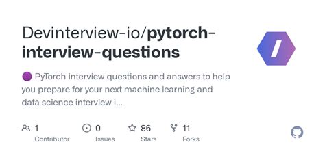 Pytorch Interview Questions Github