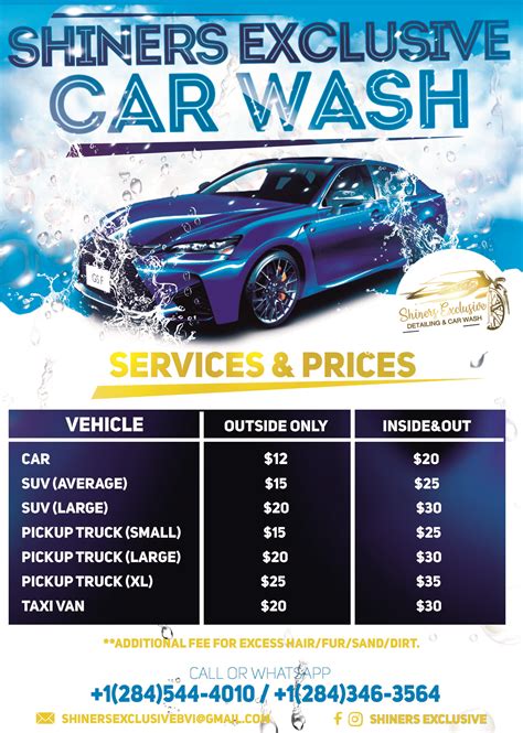Car wash prices Yelp