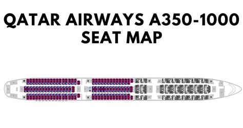 qatar airways a350-1000 seat map