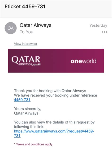 qatar airways customer service email address
