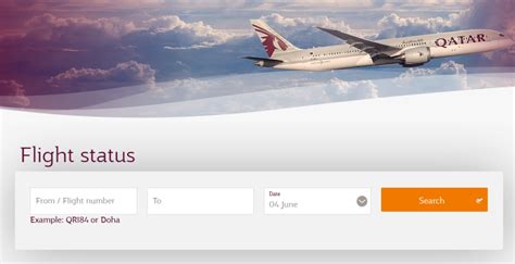 qatar airways flight status check